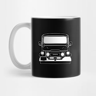 Toyota Land Cruiser FJ40 White Outline Mug